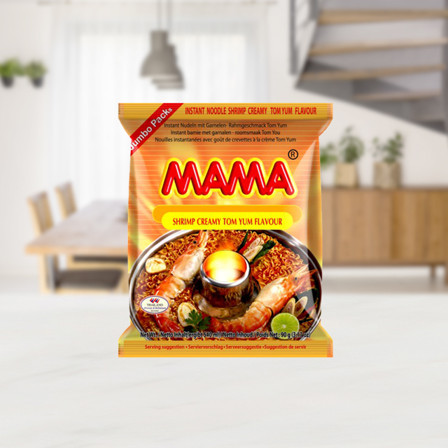 Oriental Style Instant Noodles Shrimp Creamy Tom Yum Flavour 